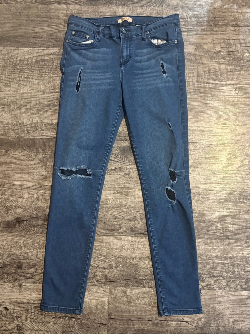 Judy Blue Jeans Women’s 15 Blue Distressed Denim